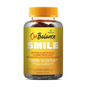 Aquilea On Balance - Smile Integratore Benessere Mentale e Tono dell'Umore, 60 Gummies