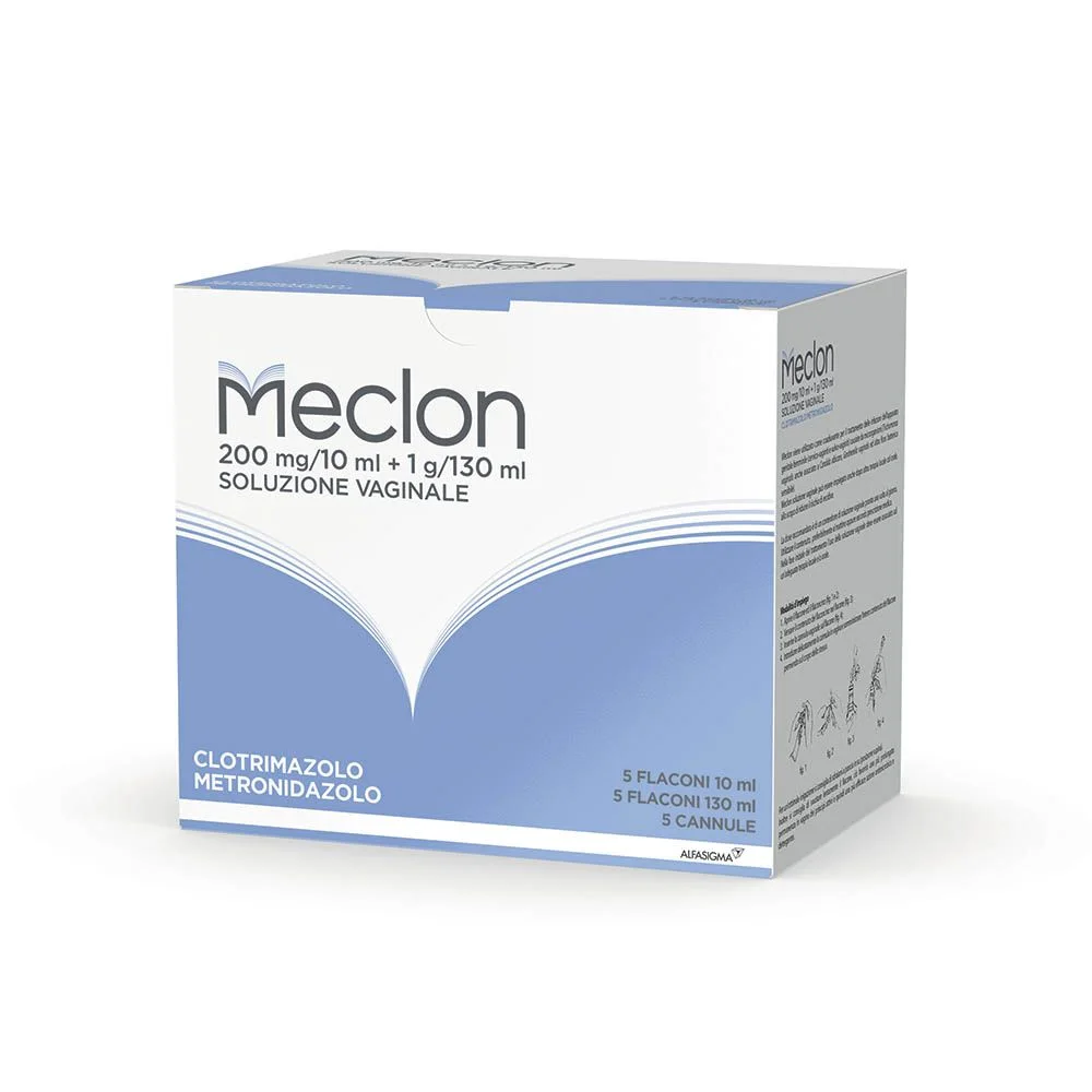 Meclon, Soluzione Vaginale 5 Flaconi da 130 ml